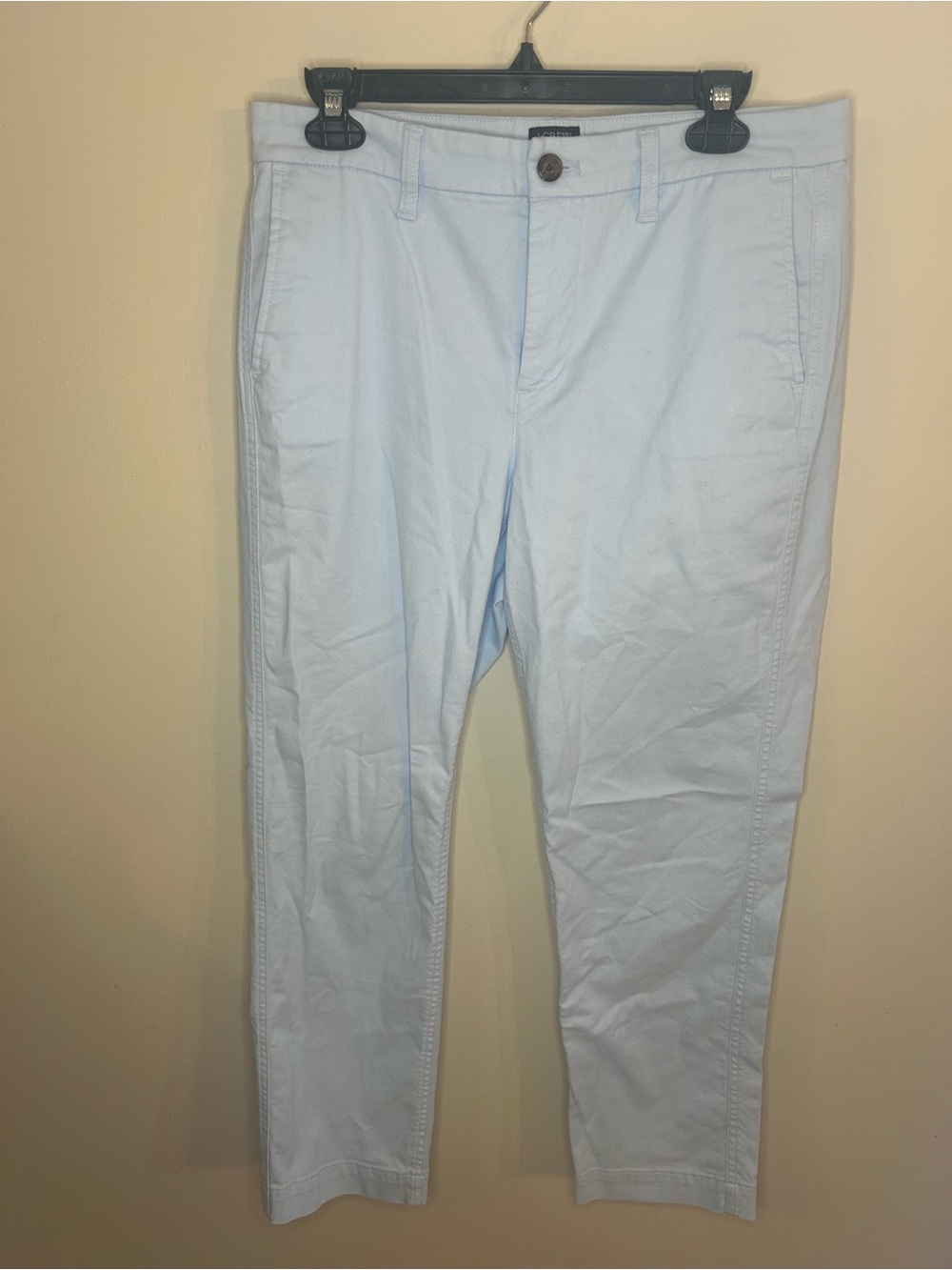 J. Crew Light Grey Cropped Chino Pants